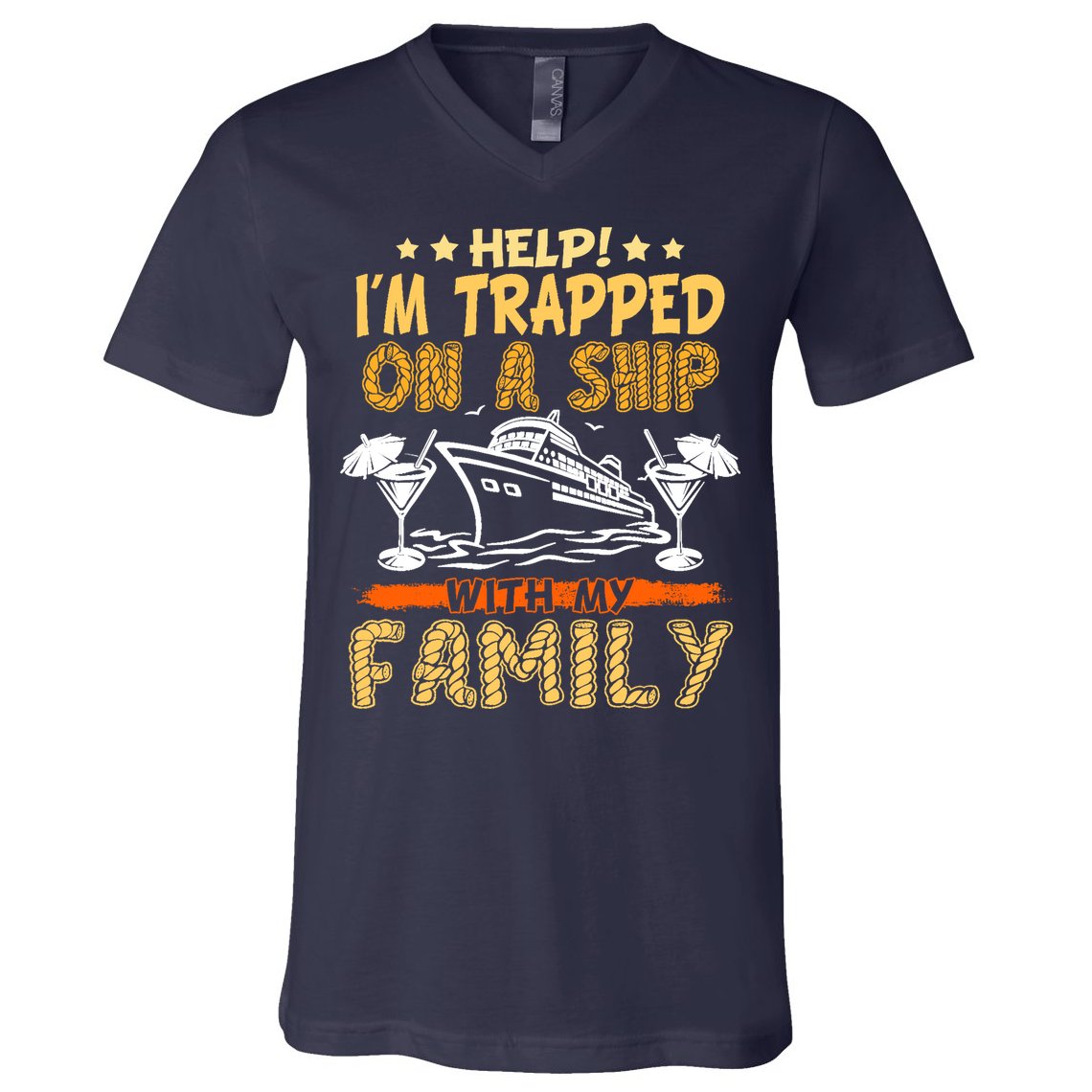 Family Matching Cruise Vacation Cruising Cruise Family V-Neck T-Shirt
