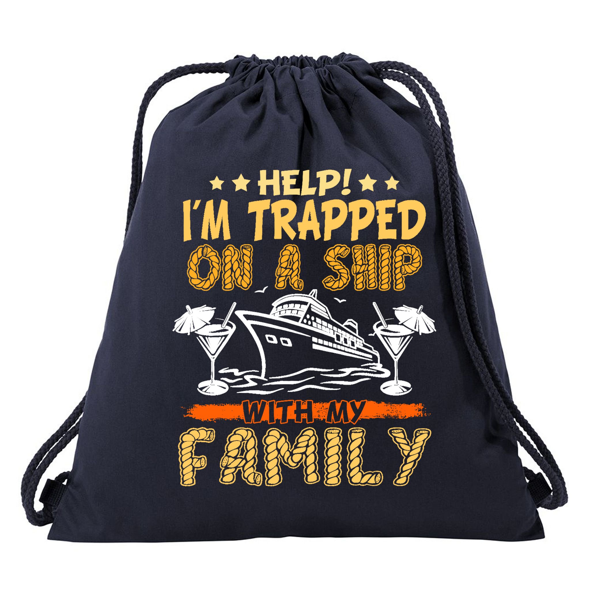 Family Matching Cruise Vacation Cruising Cruise Family Drawstring Bag