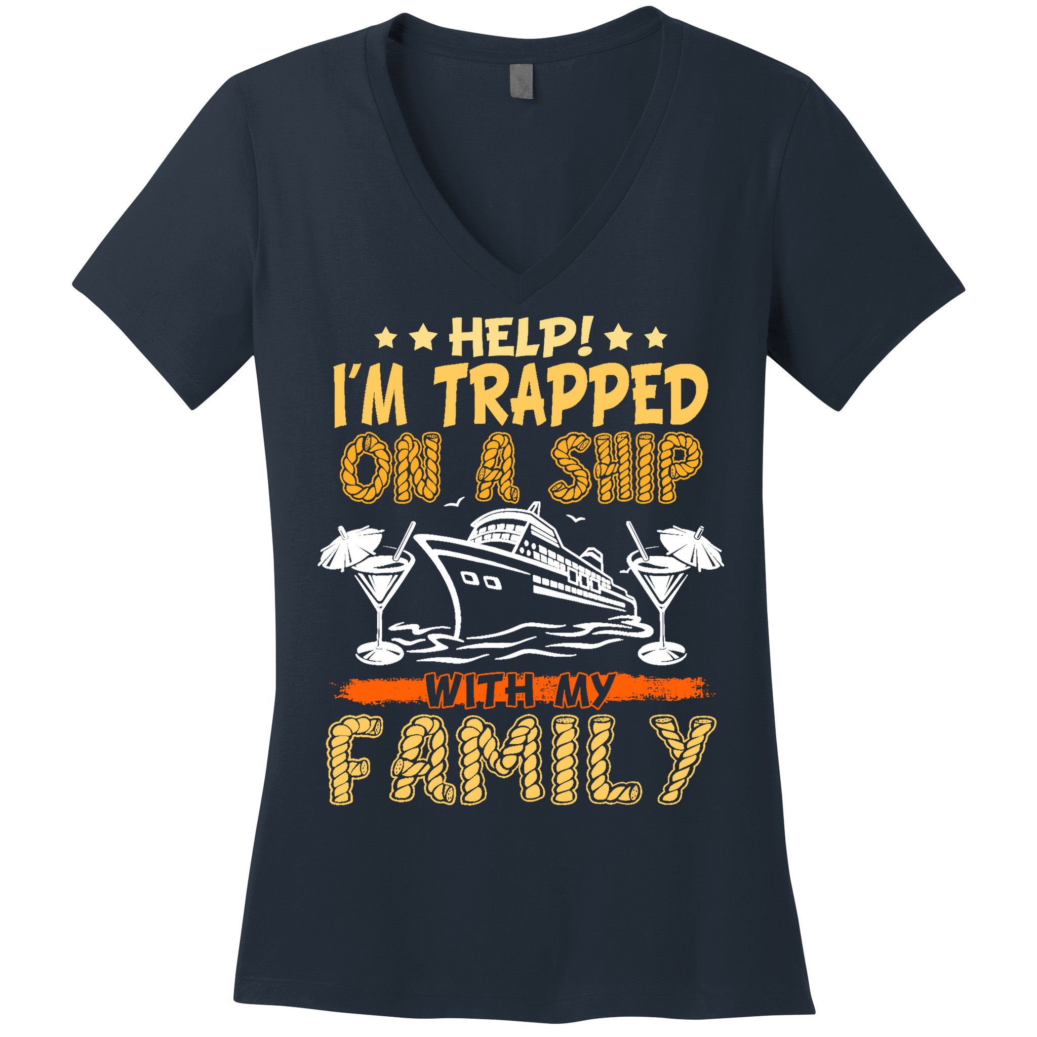 Family Matching Cruise Vacation Cruising Cruise Family Women's V-Neck T-Shirt