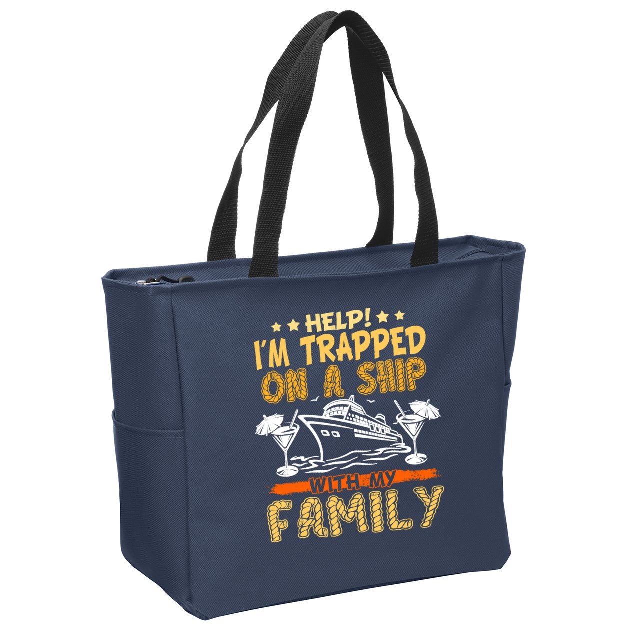 Family Matching Cruise Vacation Cruising Cruise Family Zip Tote Bag