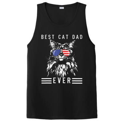 Funny Maine Coon Cat Best Cat Dad Ever Funny Cat Maine Coon PosiCharge Competitor Tank