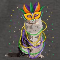 Funny Maine Coon Cat Lover Meowdi Gras Mardi Gras Carnivals Vector Backpack