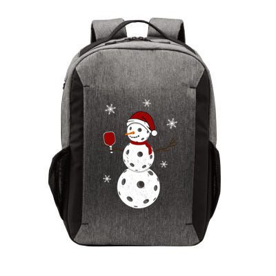 Funny Merry Christmas Snowman Playing Pickleball Vector Backpack
