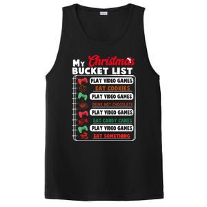 Funny My Christmas Bucket List Video Games Gamer Teens Gift PosiCharge Competitor Tank