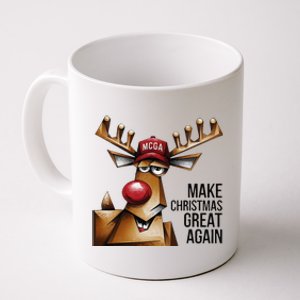 Funny Make Christmas Great Again Reindeer Trump Election Win Coffee Mug