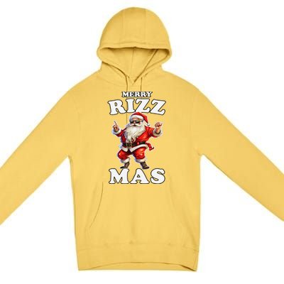 Funny Merry Christmas Sigmas Gen Alpha Santa Claus Rizzler Premium Pullover Hoodie