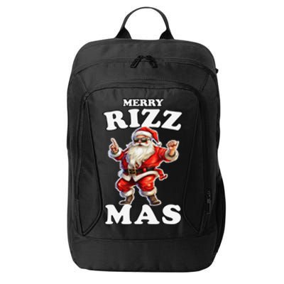 Funny Merry Christmas Sigmas Gen Alpha Santa Claus Rizzler City Backpack