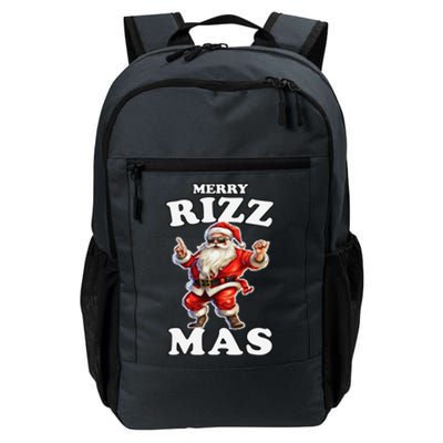 Funny Merry Christmas Sigmas Gen Alpha Santa Claus Rizzler Daily Commute Backpack