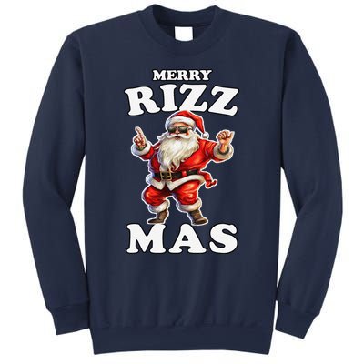 Funny Merry Christmas Sigmas Gen Alpha Santa Claus Rizzler Sweatshirt