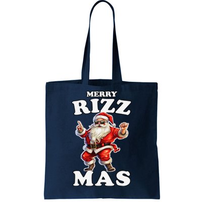 Funny Merry Christmas Sigmas Gen Alpha Santa Claus Rizzler Tote Bag