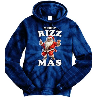 Funny Merry Christmas Sigmas Gen Alpha Santa Claus Rizzler Tie Dye Hoodie