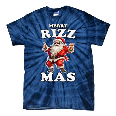 Funny Merry Christmas Sigmas Gen Alpha Santa Claus Rizzler Tie-Dye T-Shirt