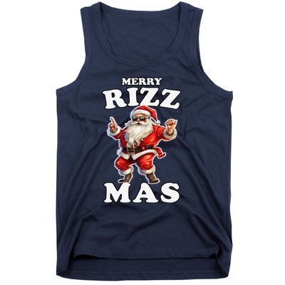 Funny Merry Christmas Sigmas Gen Alpha Santa Claus Rizzler Tank Top