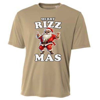 Funny Merry Christmas Sigmas Gen Alpha Santa Claus Rizzler Cooling Performance Crew T-Shirt