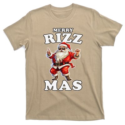 Funny Merry Christmas Sigmas Gen Alpha Santa Claus Rizzler T-Shirt