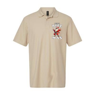 Funny Merry Christmas Sigmas Gen Alpha Santa Claus Rizzler Softstyle Adult Sport Polo