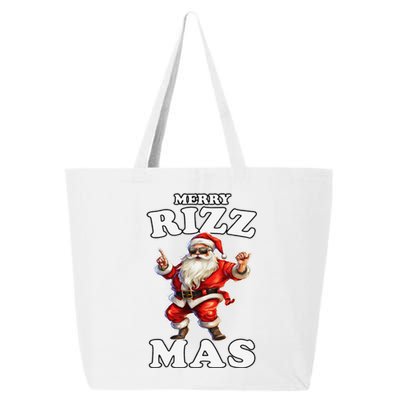 Funny Merry Christmas Sigmas Gen Alpha Santa Claus Rizzler 25L Jumbo Tote