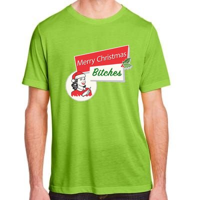 Funny Merry Christmas Bitches Inappropriate Adult Adult ChromaSoft Performance T-Shirt