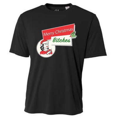 Funny Merry Christmas Bitches Inappropriate Adult Cooling Performance Crew T-Shirt