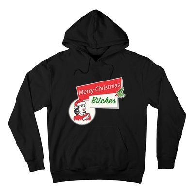 Funny Merry Christmas Bitches Inappropriate Adult Hoodie