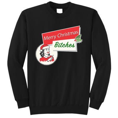 Funny Merry Christmas Bitches Inappropriate Adult Sweatshirt