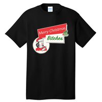 Funny Merry Christmas Bitches Inappropriate Adult Tall T-Shirt