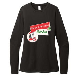 Funny Merry Christmas Bitches Inappropriate Adult Womens CVC Long Sleeve Shirt