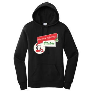 Funny Merry Christmas Bitches Inappropriate Adult Women's Pullover Hoodie