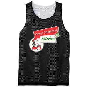 Funny Merry Christmas Bitches Inappropriate Adult Mesh Reversible Basketball Jersey Tank