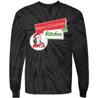 Funny Merry Christmas Bitches Inappropriate Adult Tie-Dye Long Sleeve Shirt