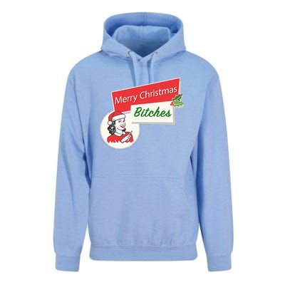 Funny Merry Christmas Bitches Inappropriate Adult Unisex Surf Hoodie