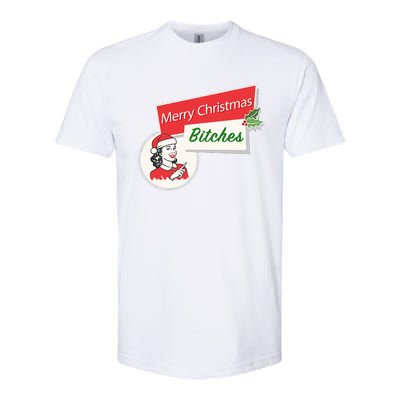 Funny Merry Christmas Bitches Inappropriate Adult Softstyle CVC T-Shirt