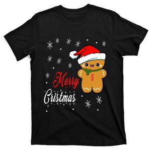 Funny Merry Christmas Gingerbread Man Costume Long Sleeve T-Shirt