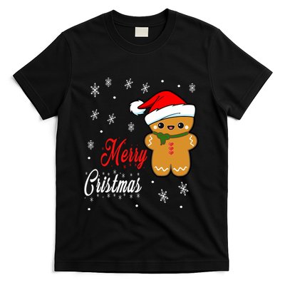 Funny Merry Christmas Gingerbread Man Costume Long Sleeve T-Shirt