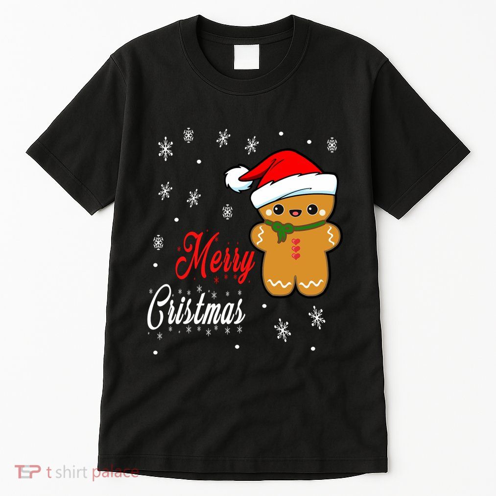 Funny Merry Christmas Gingerbread Man Costume Long Sleeve Tall T-Shirt