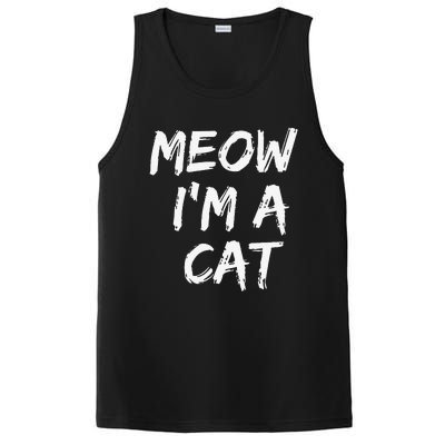 Funny Meow Cat Halloween Costume T PosiCharge Competitor Tank