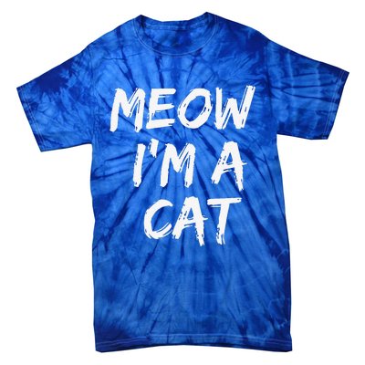 Funny Meow Cat Halloween Costume T Tie-Dye T-Shirt