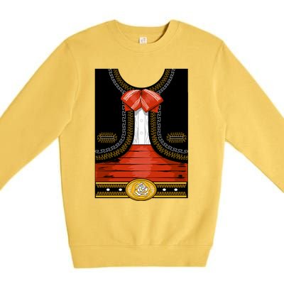 Funny Mariachi Charro Mexican Costume Premium Crewneck Sweatshirt