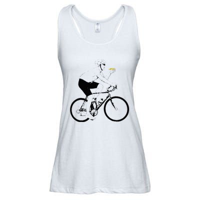 Funny Mountainbike Cycling Eating Pizza Bicycle Ladies Essential Flowy Tank