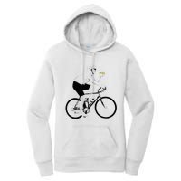 Funny Mountainbike Cycling Eating Pizza Bicycle Women's Pullover Hoodie