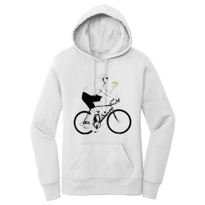 Funny Mountainbike Cycling Eating Pizza Bicycle Women's Pullover Hoodie