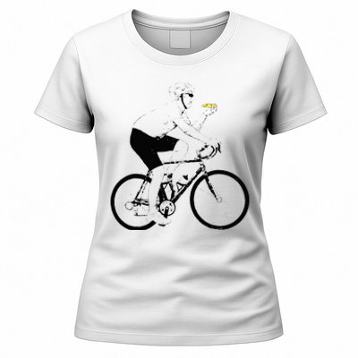 Funny Mountainbike Cycling Eating Pizza Bicycle Women's T-Shirt