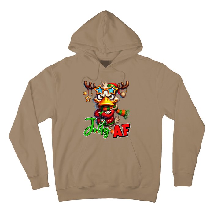 Funny Merry Christmas Santa Hat Xmas Christmas Duck Lover Hoodie