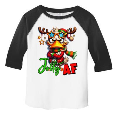 Funny Merry Christmas Santa Hat Xmas Christmas Duck Lover Toddler Fine Jersey T-Shirt