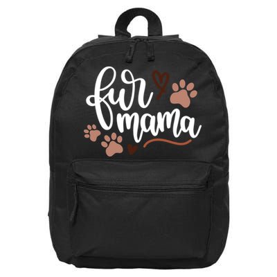 Fur Mama Cute Gift 16 in Basic Backpack