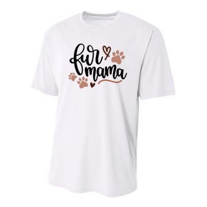 Fur Mama Cute Gift Youth Performance Sprint T-Shirt