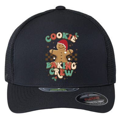 Family Matching Christmas Gingerbread Cookie Baking Crew Gift Flexfit Unipanel Trucker Cap