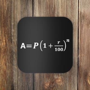 Funny Minimalist Compound Interest Formula Investor Trader Coaster