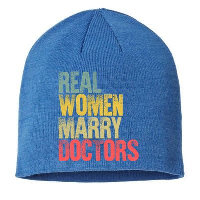 Funny Marriage Cool Gift Real Marry Doctors Bride Cool Gift Sustainable Beanie