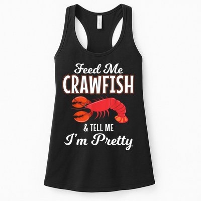 Feed Me Crawfish And Tell Me Im Pretty Funny Mardi Gras Womens Tank Top